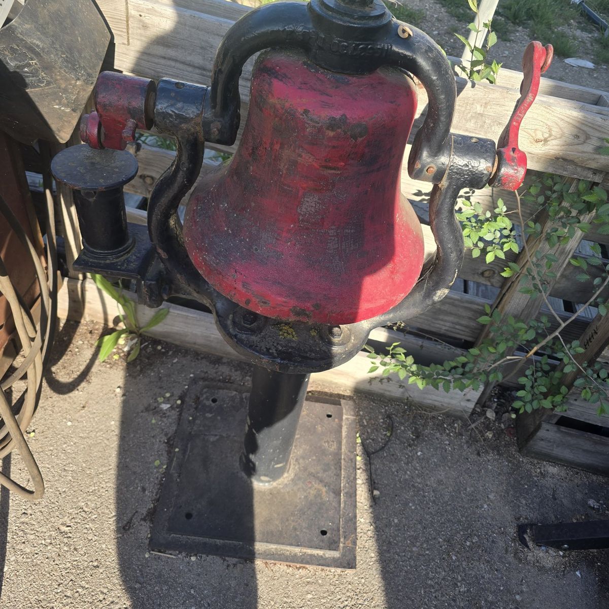 Antique 1800s locomotive Bell Steam powered