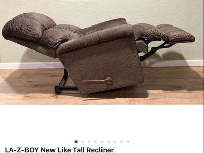 La-Z-Boy recliner chair tall recliner brown fabric