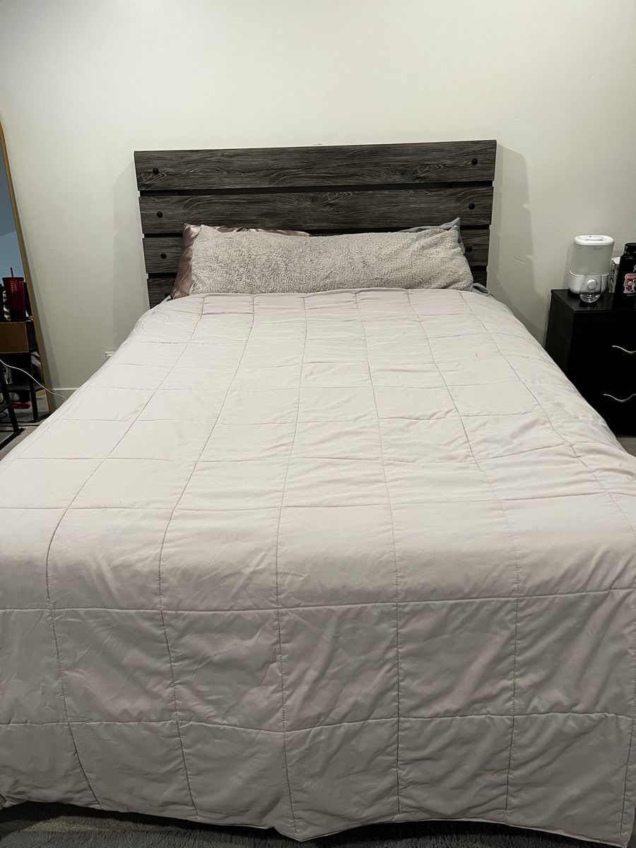 Queen Size Bed Frame, Matterss, And Box Spring