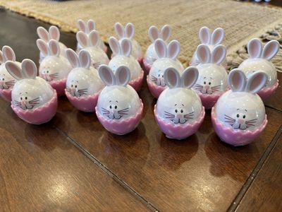 Lot of 17 New Easter Bunny Lip Balms
