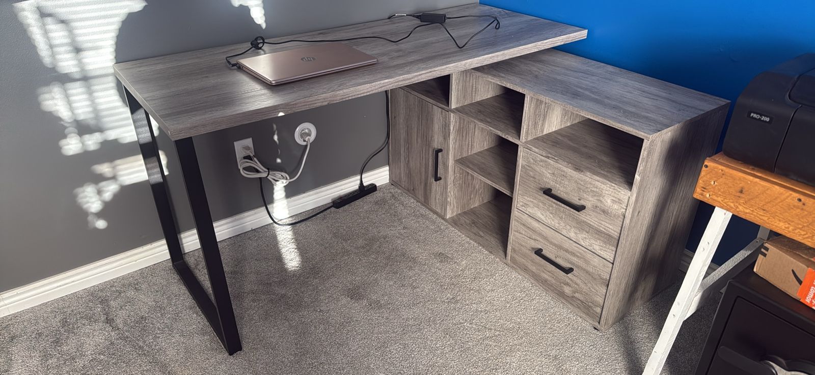 Hertford 59-inch L-shape Computer Desk