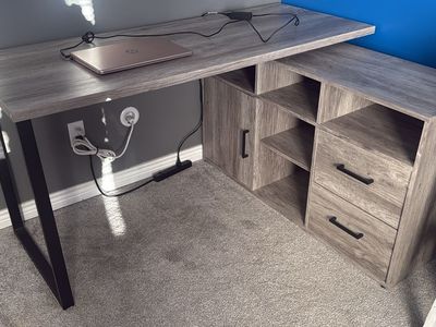 Hertford 59-inch L-shape Computer Desk