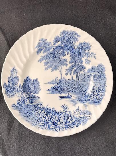 Swinnertons “The Ferry” Blue & White Transferware 10” Plate