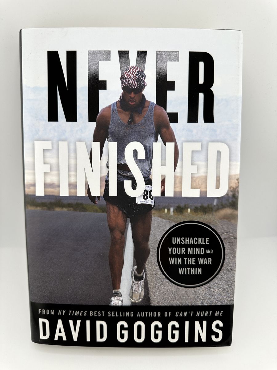 Never Finished David Goggins Hardcover 1st Edition Motivation Self Help Book