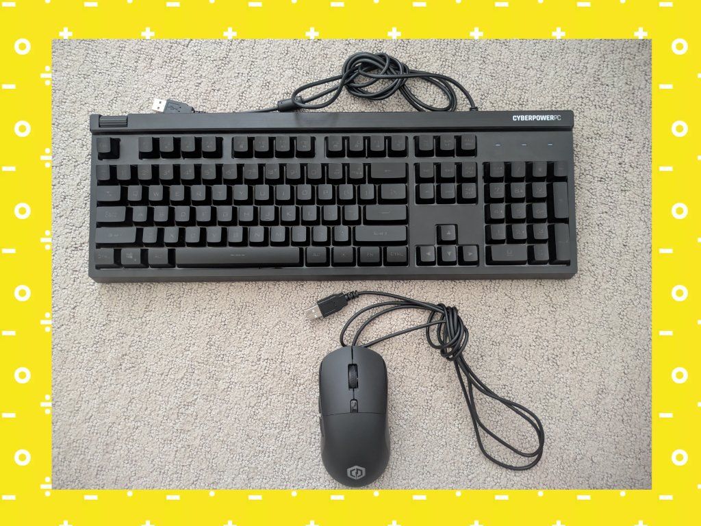 CYBERPOWERPC  Gaming Optical Mouse & Keyboard Combo, Black, Wired USB