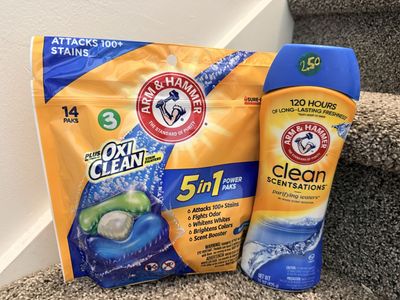 Arm & Hammer Laundry Detergent Power Paks + Clean Scentsations In-Wash Scent Booster
