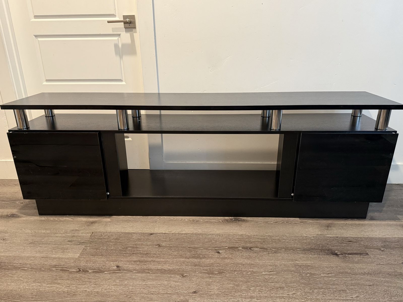Brand New Modern Black TV Entertainment Stand