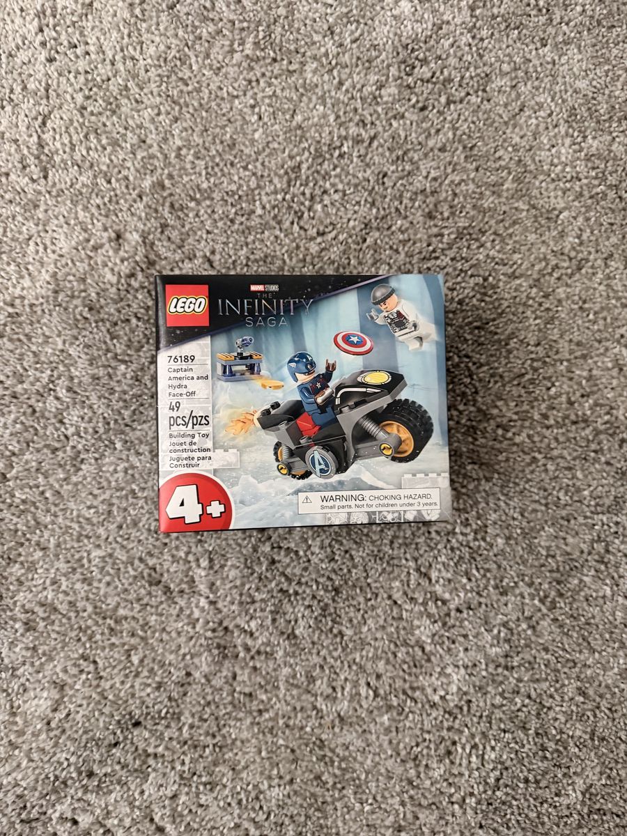 LEGO Infinity Saga 76189 Captain America and Hydra Face-Off Building Toy, 49 Pcs, Ages 4+