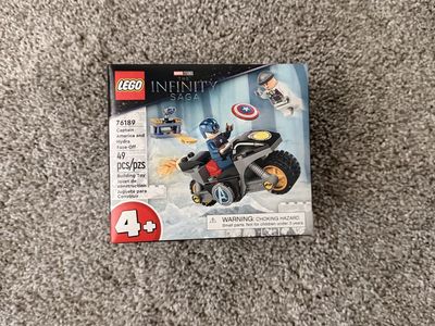 LEGO Infinity Saga 76189 Captain America and Hydra Face-Off Building Toy, 49 Pcs, Ages 4+