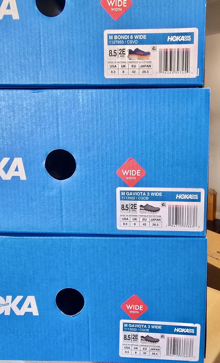 *NEW*Hoka One One Gaviota 3 / Bondi 8 Running Shoes - Men's 8.5 2E Wide