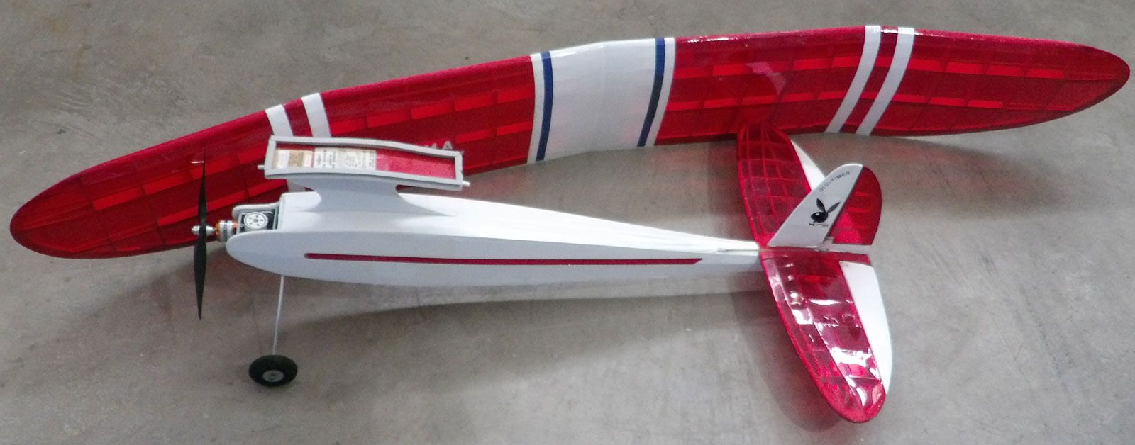 Playboy Old Timer "Ready to FLY"  78" Wing Span  Electric Monokote