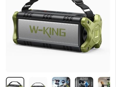 W-KING D8 90W Outdoor Bluetooth Speaker with Deep Bass