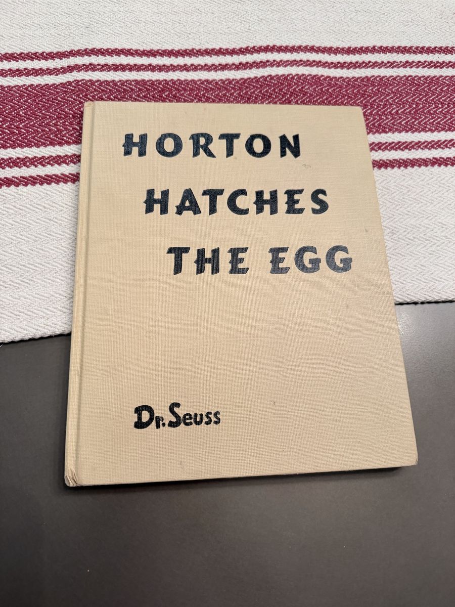 Vintage Dr. Seuss Horton Hatches the Egg Hardcover Children's Book 1940 First Edition