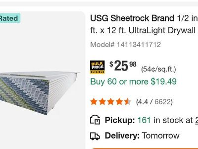 Drywall for sale