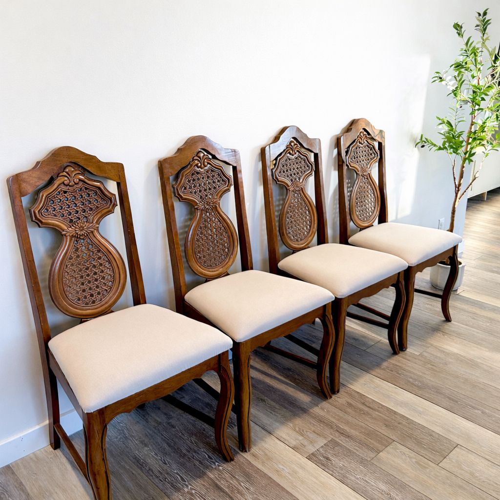 Vintage BASSETT dining Chairs Set Of 4