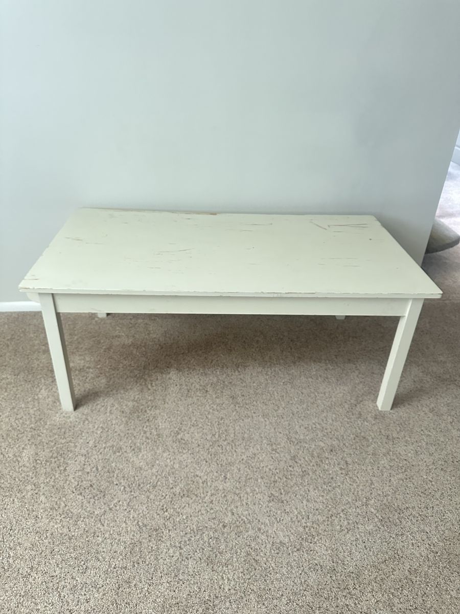 Large White Coffee Table