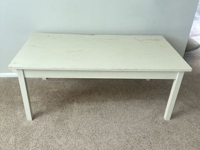 Large White Coffee Table