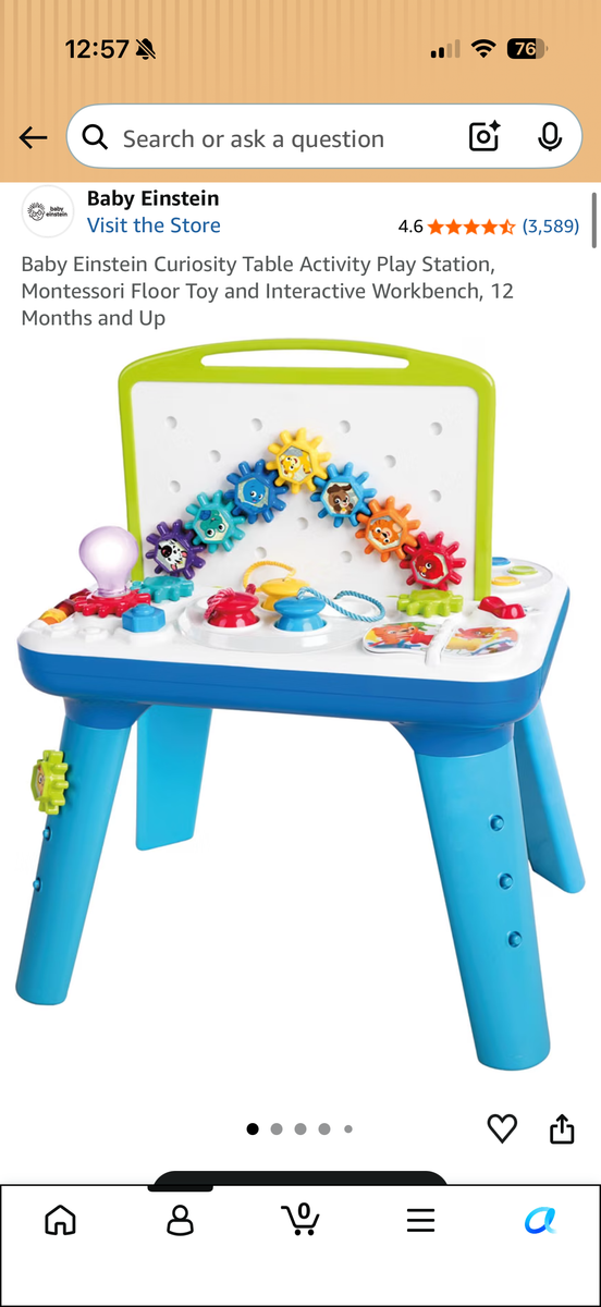 Baby Einstein Curiosity Table & Activity Center