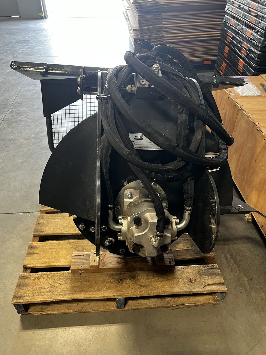 Titan Skid Steer Stump Grinder Attachment