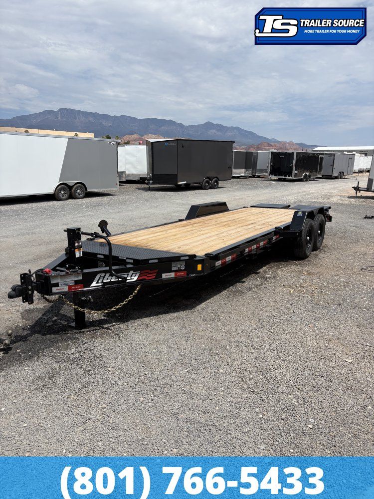 7x20 Liberty LE I-Beam Equipment Trailer - 15.4K GVWR - Detach and Defend Coupler