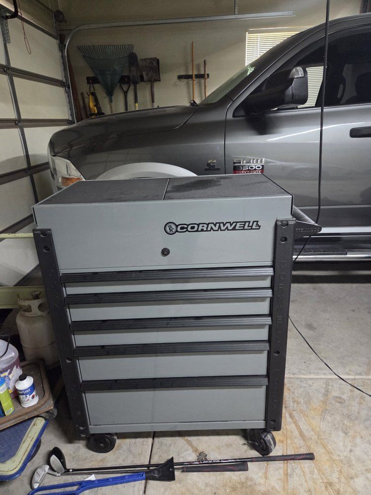 Cornwall slide top tool cart