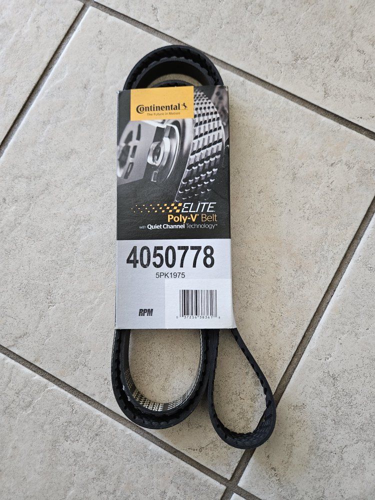 Continental Elite Poly-V Belt 4050778 5PK1975 Quiet Channel Technology (new)