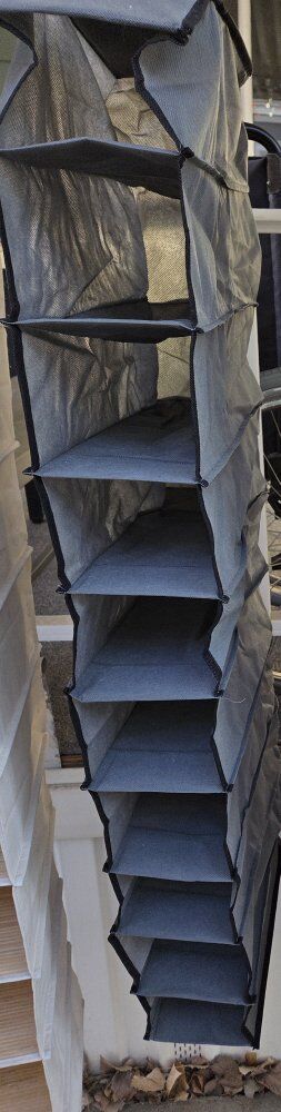 Grey Closet Organizer