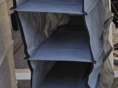 Grey Closet Organizer