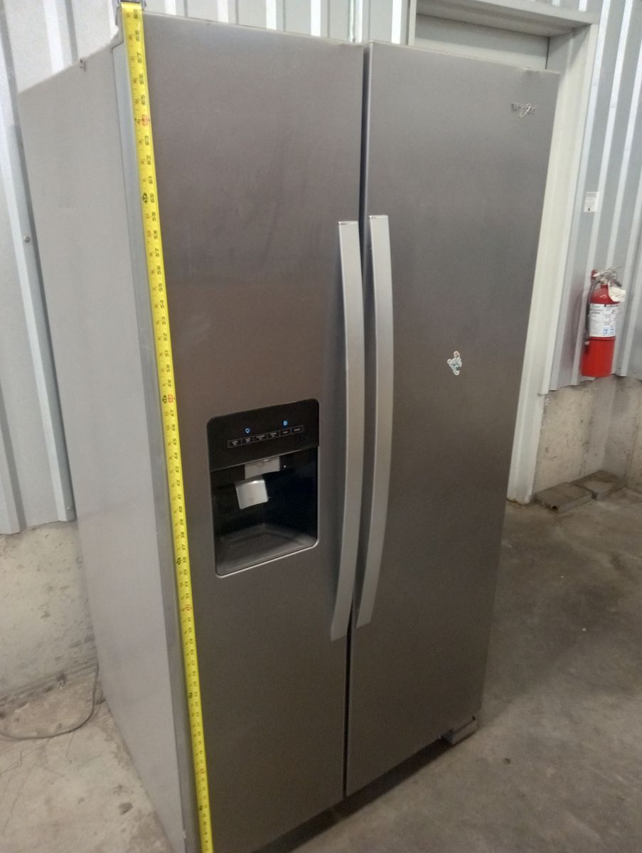Whirlpool Stainless Steel Side-by-Side Refrigerator with Ice Maker & Water Dispenser