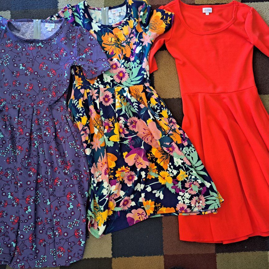 3 brand new LuLaRoe summer dresses