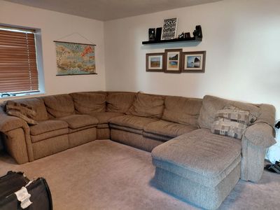 4 Piece Large Sectional + Sleeper Sofa + Recliner + Chase Lounge