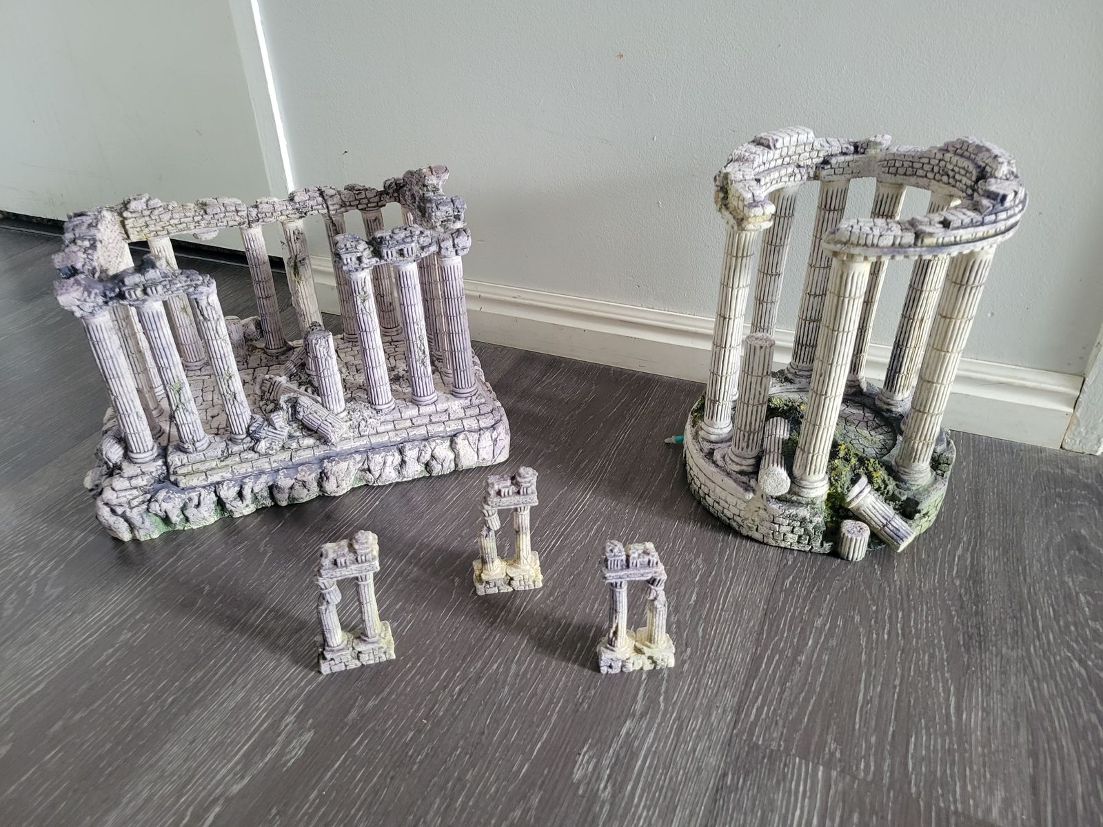 Greek Roman Sanctuary column pillar Bubbler large fish tank Aquarium decorative Ornaments