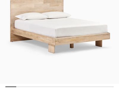 West Elm Solid Wood Bed frame - Queen (2 available)
