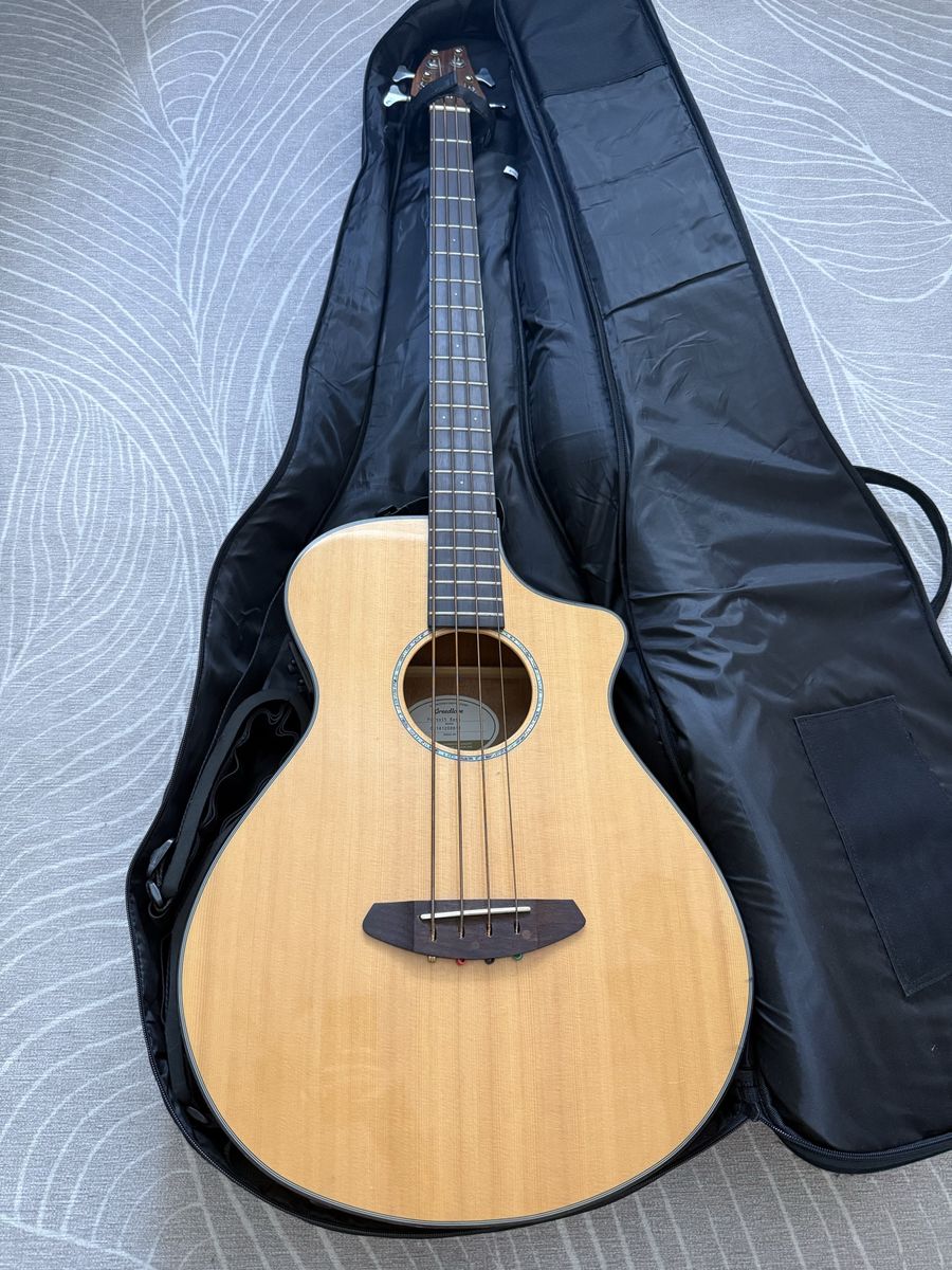 Breedlove Pursuit Acoustic-Electric Bass w/ Breedlove Gig Bag & Padded Guitar Strap