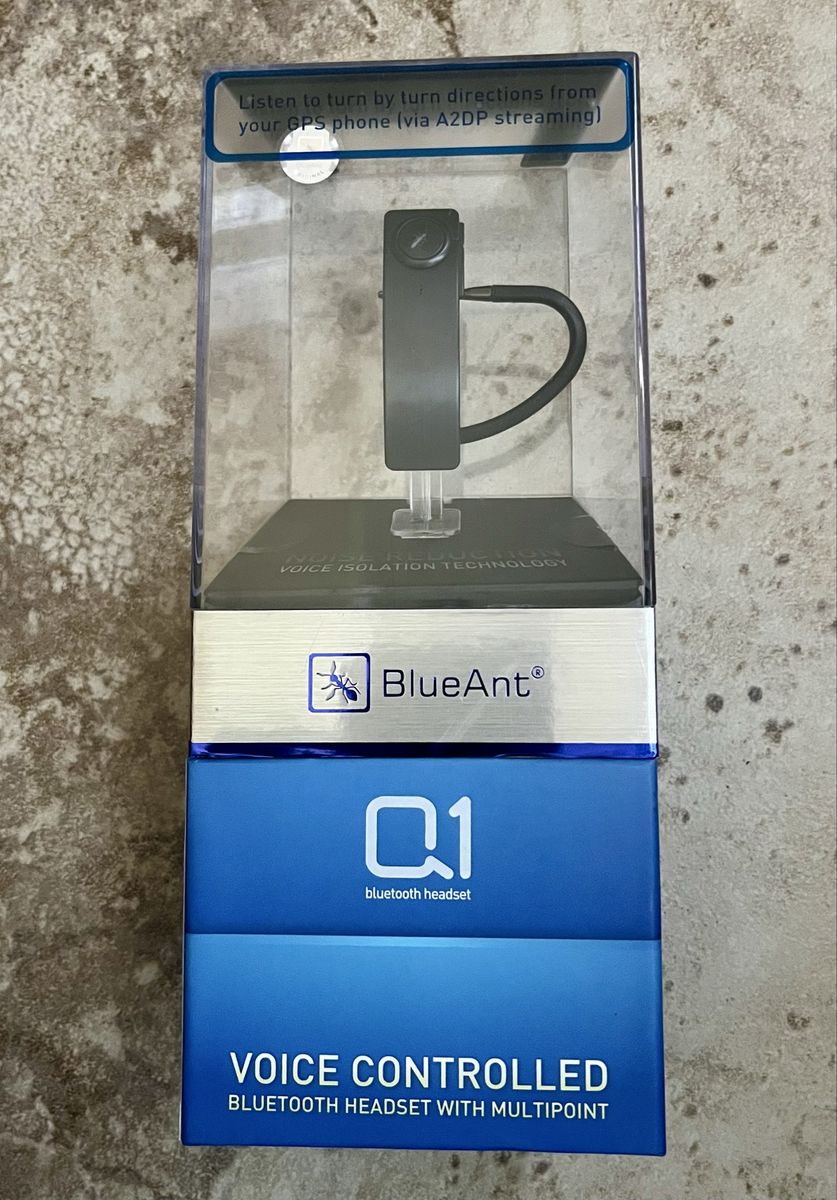 BlueAnt Q1 Voice Controlled Bluetooth Headset with Multipoint & A2DP Streaming