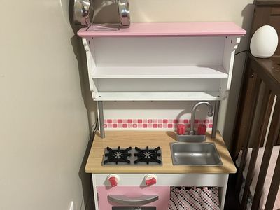 Wooden Play Kitchen with accessories