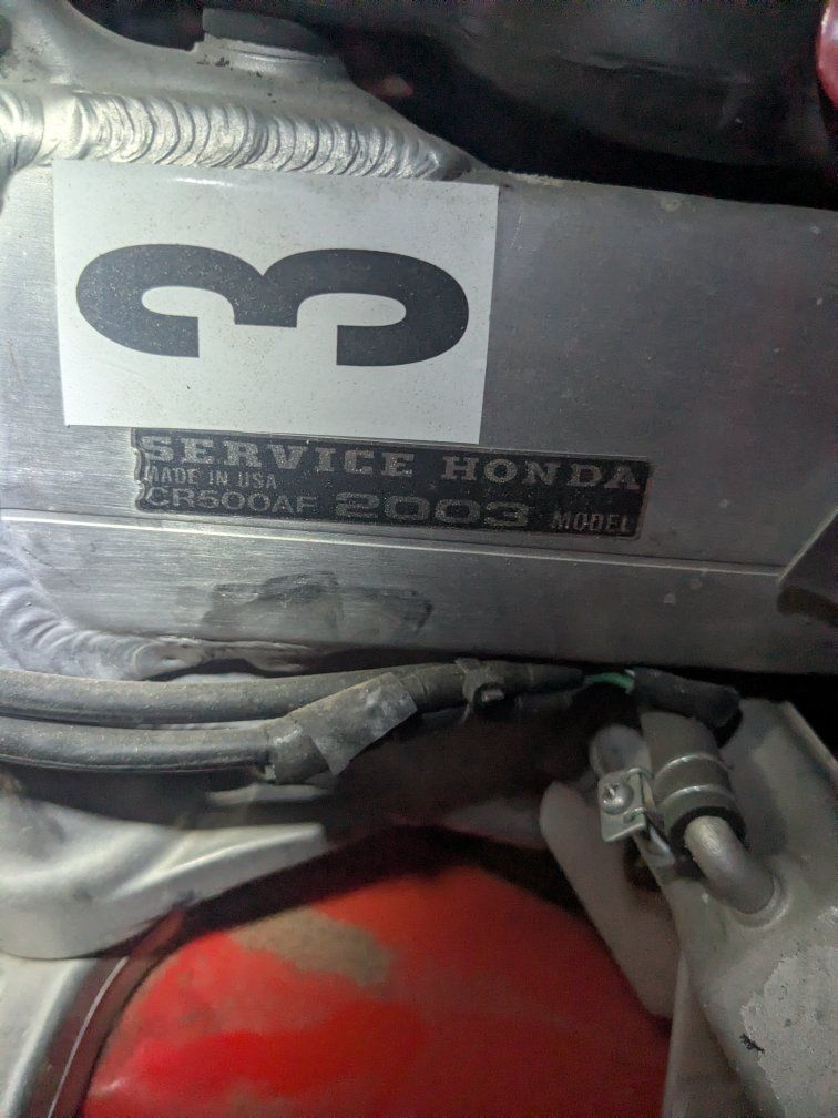 2003 Service Honda CR500AF Dirt Bike