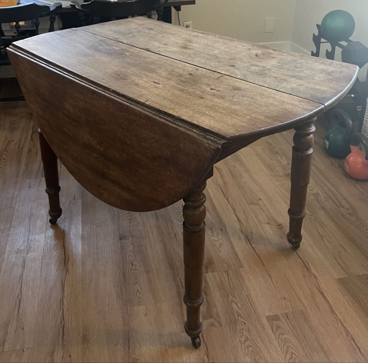 Antique Wooden Drop Leaf Table
