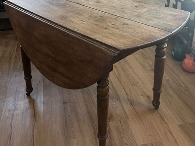Antique Wooden Drop Leaf Table