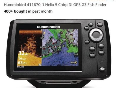 Humminbird Helix 5 Chirp DI GPS G3 Fish Finder - New with manual and accessories.