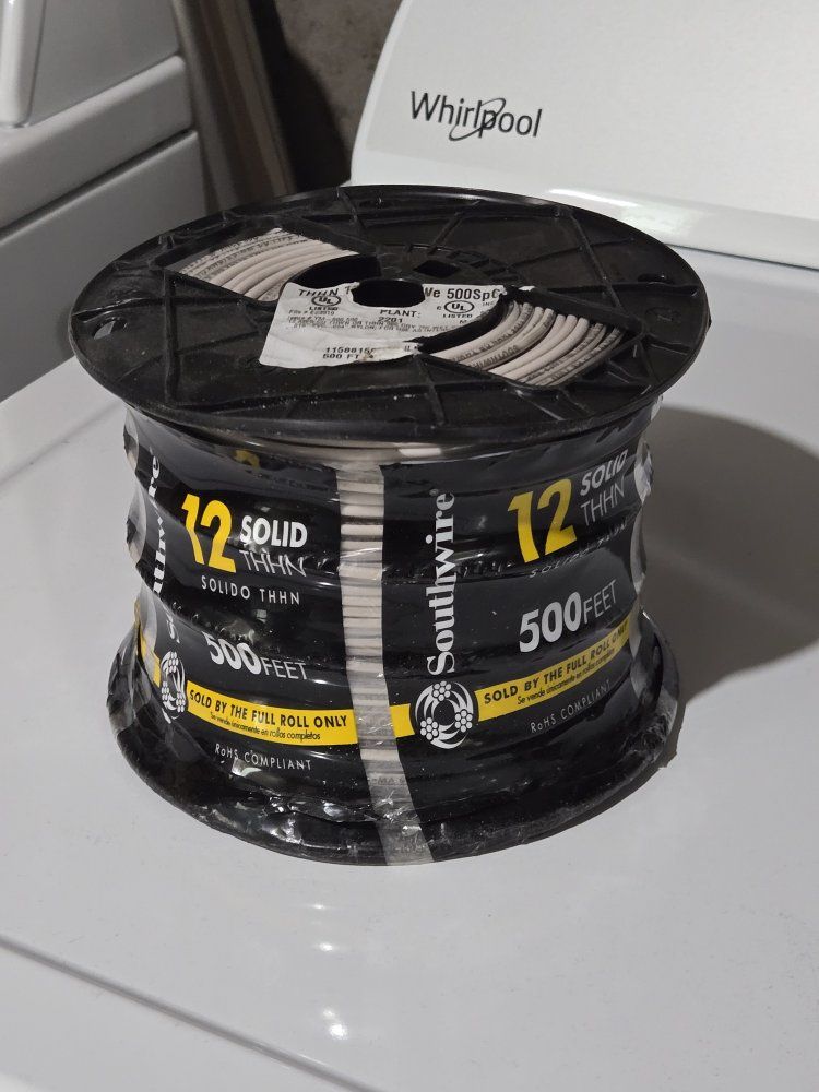 12 awg gauge solid core thhn wire 500ft feet