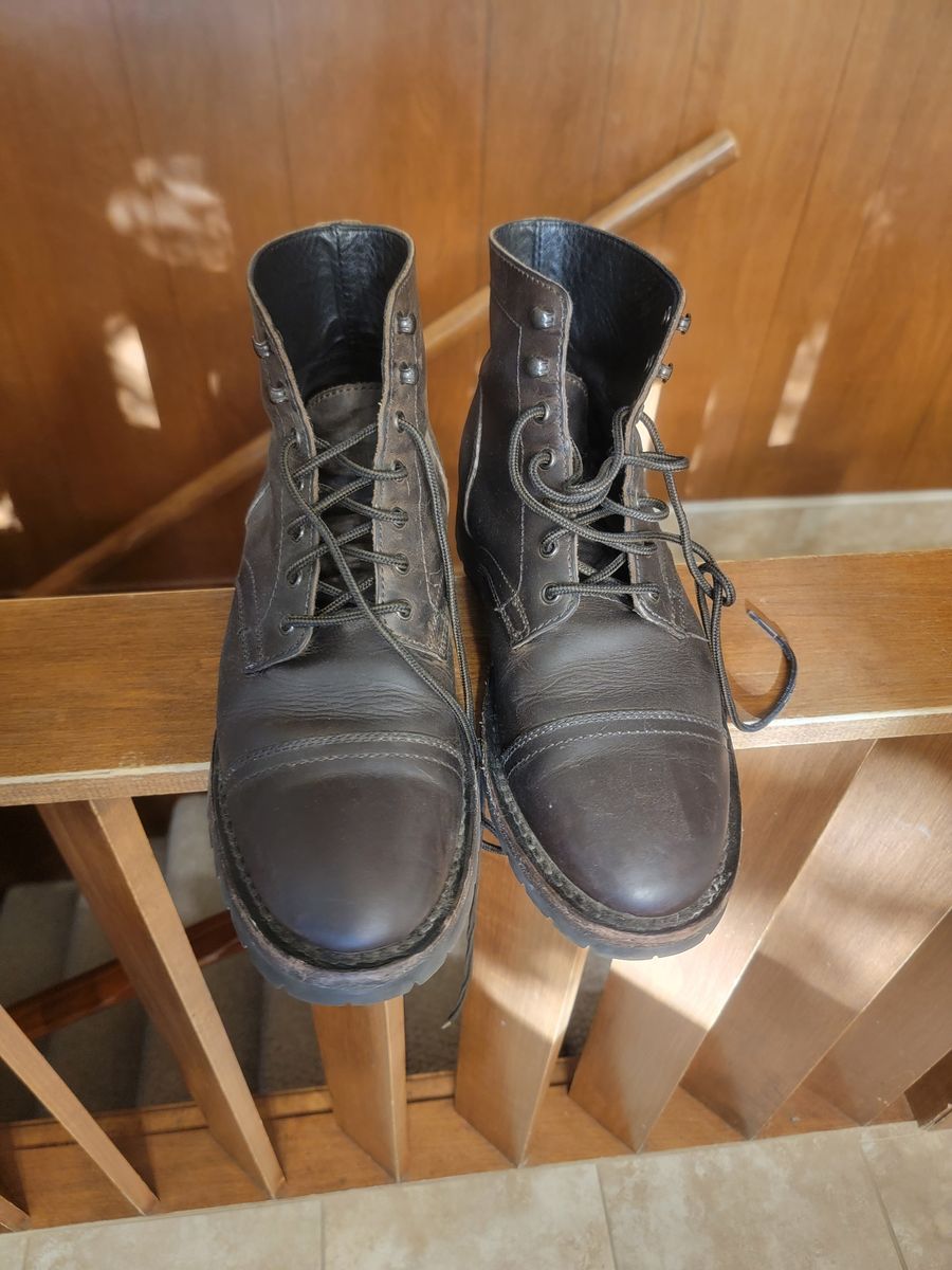 Thursday boots-storm king tobacco size 9