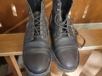 Thursday boots-storm king tobacco size 9