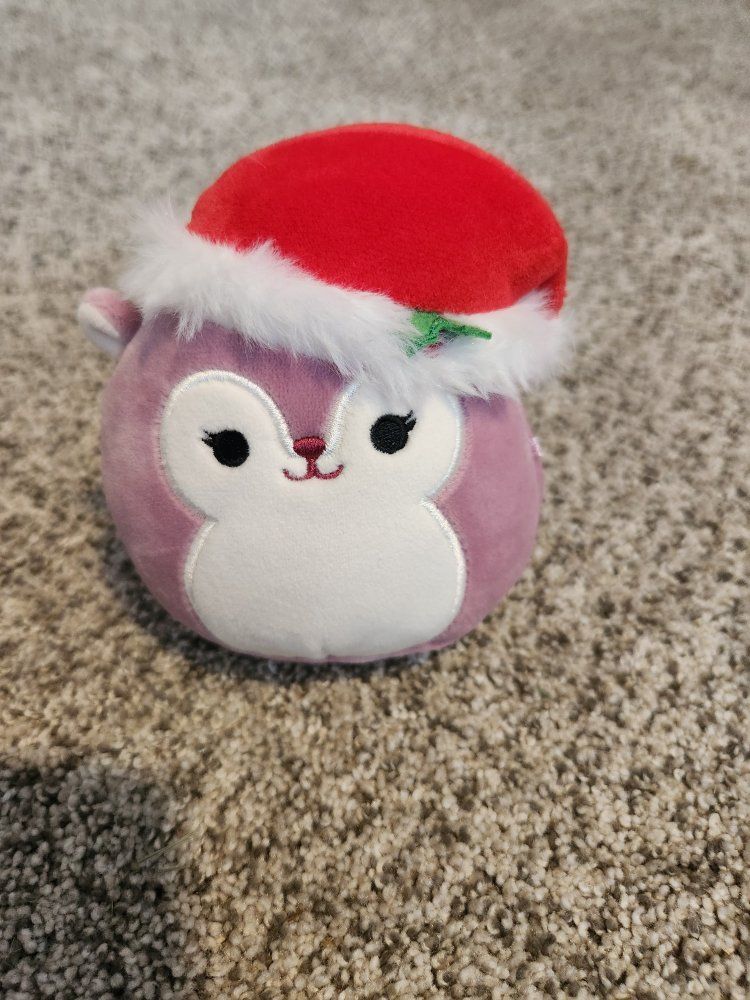 Squishmallows Carlota the Elf Owl 8" Plush Toy Christmas Holiday Stuffed Animal Purple