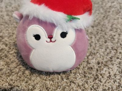 Squishmallows Carlota the Elf Owl 8" Plush Toy Christmas Holiday Stuffed Animal Purple