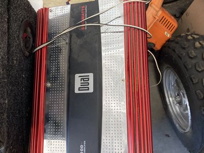 Dual 600 watt amp /8” MTA subs box.2 Duel 870 watt 12 “ subs.