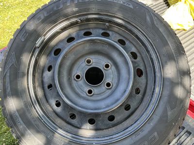 Used Snow Tires - Four Mounted + Two Unmounted