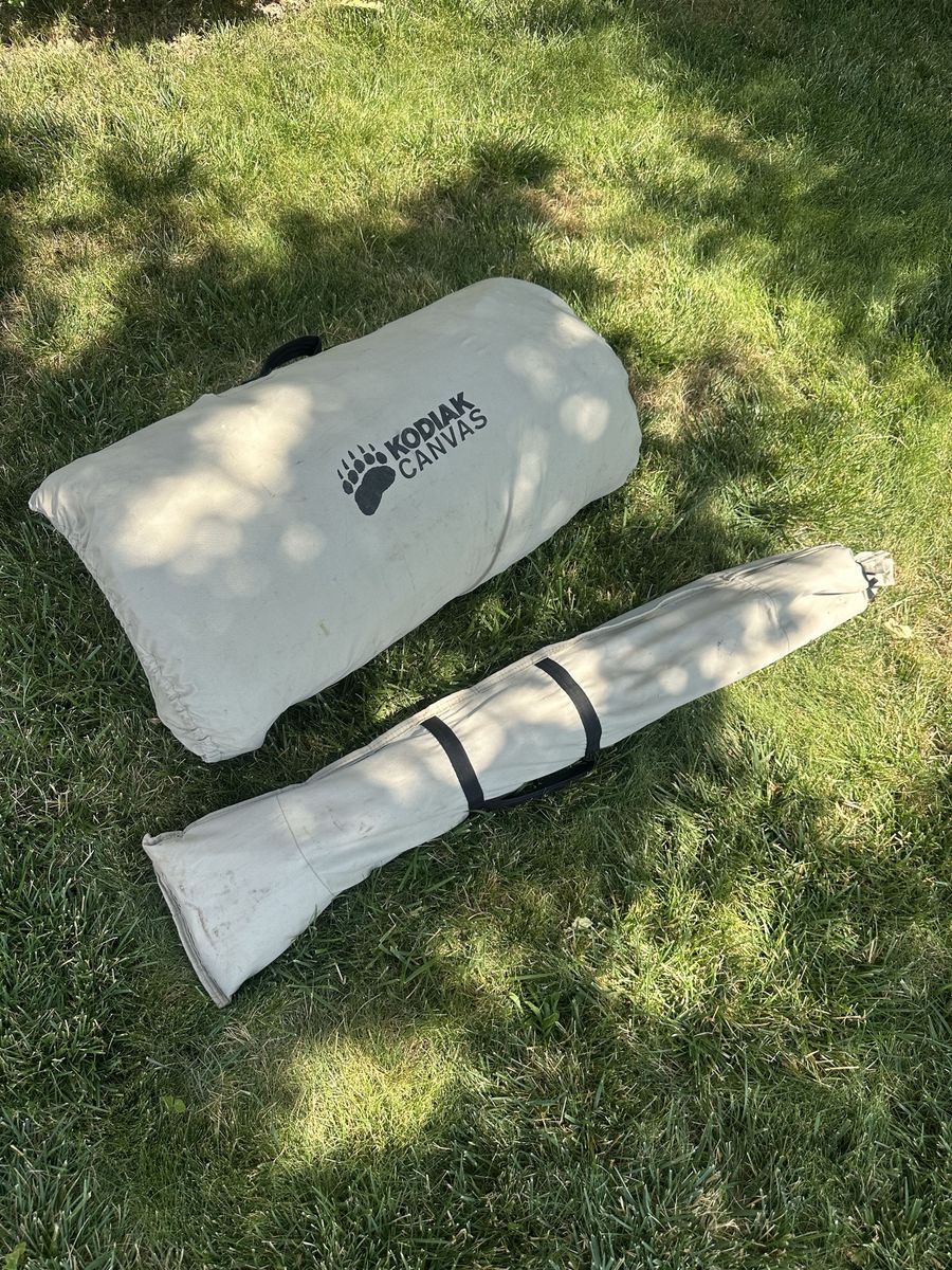 Kodiak Canvas Camping Tent with Storage and Pole Bags