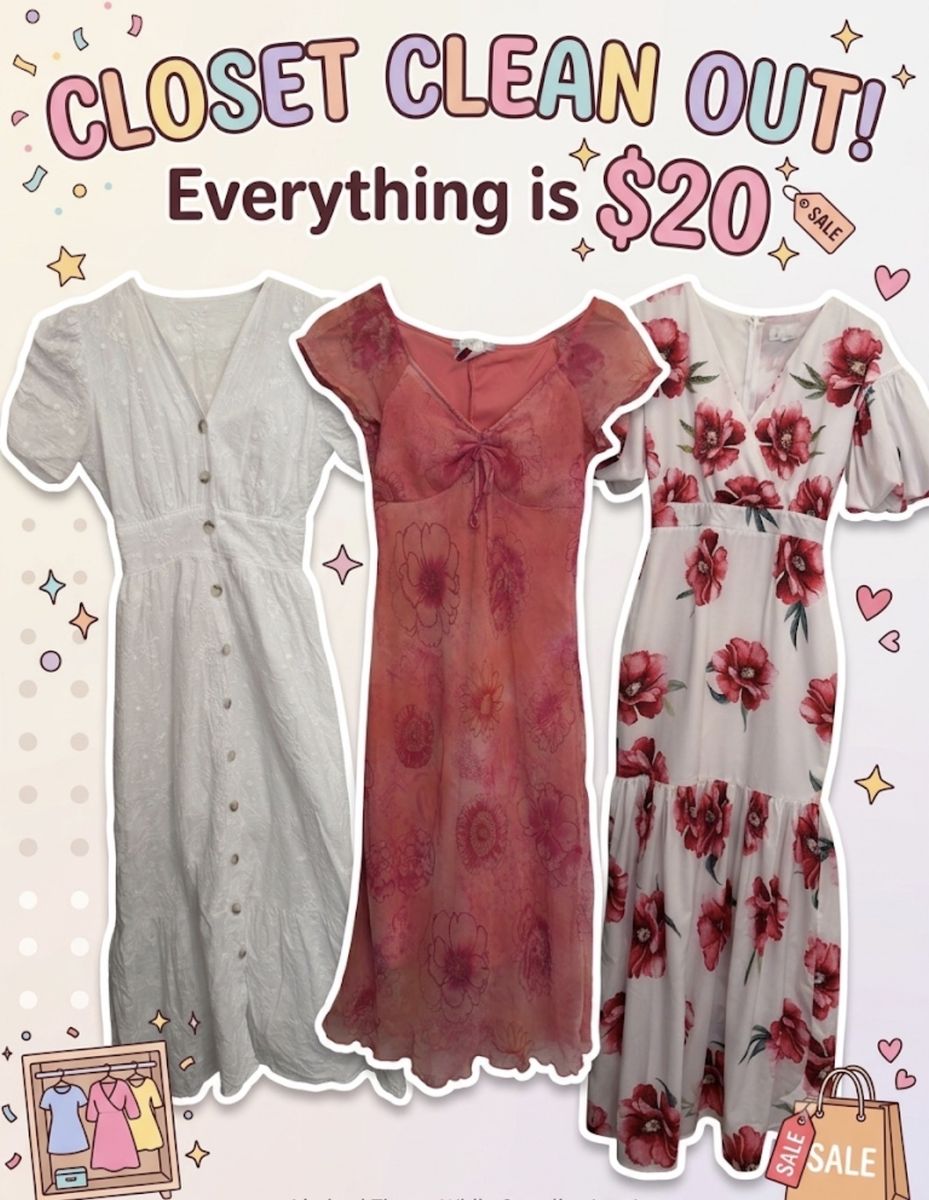 Women's Floral & Casual Dresses Lot - Size Small (Set of 3)