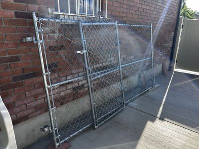 Chain link fence pieces